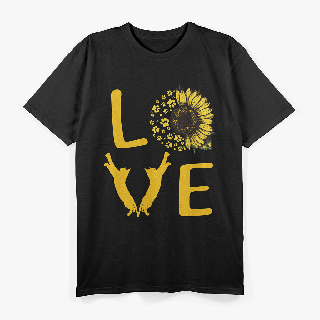 Cat Sunflower Cat Sunshine T-Shirt