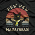 Best Cat Pew Pew Madafakas Vintage T-Shirt