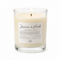 Scent & Light - Classic Scented Candle Jasmine & Musk 170g – Soy Candle with Wooden Lid