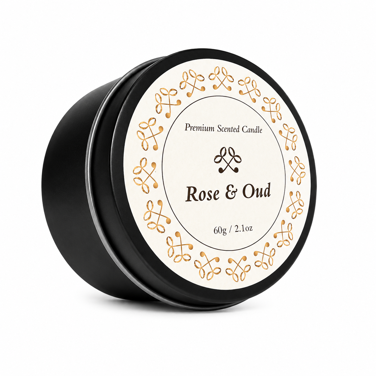 Tea Et Al Rose & Oud Scented Candle – Premium Long-Lasting Aromatherapy Candle