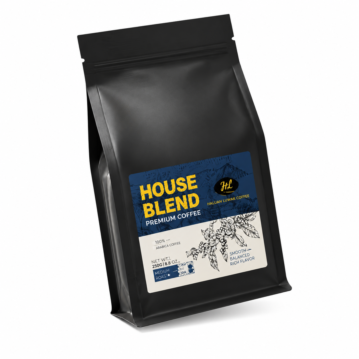 JnC Platinum House Blend Coffee Beans 1kg – 30% Arabica & 70% Robusta Espresso Blend