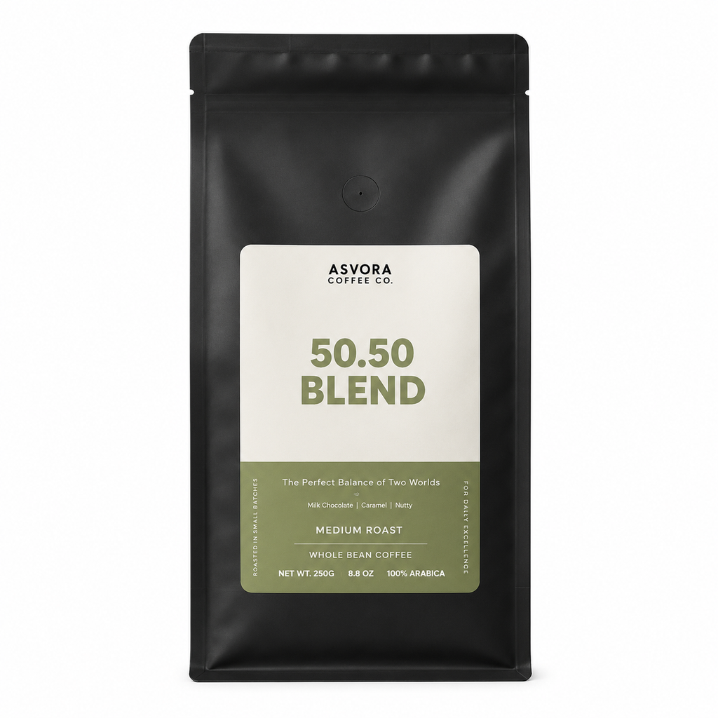 50/50 Arabica Robusta Coffee Beans 1kg – Commercial Grade Blend Fresh Roast