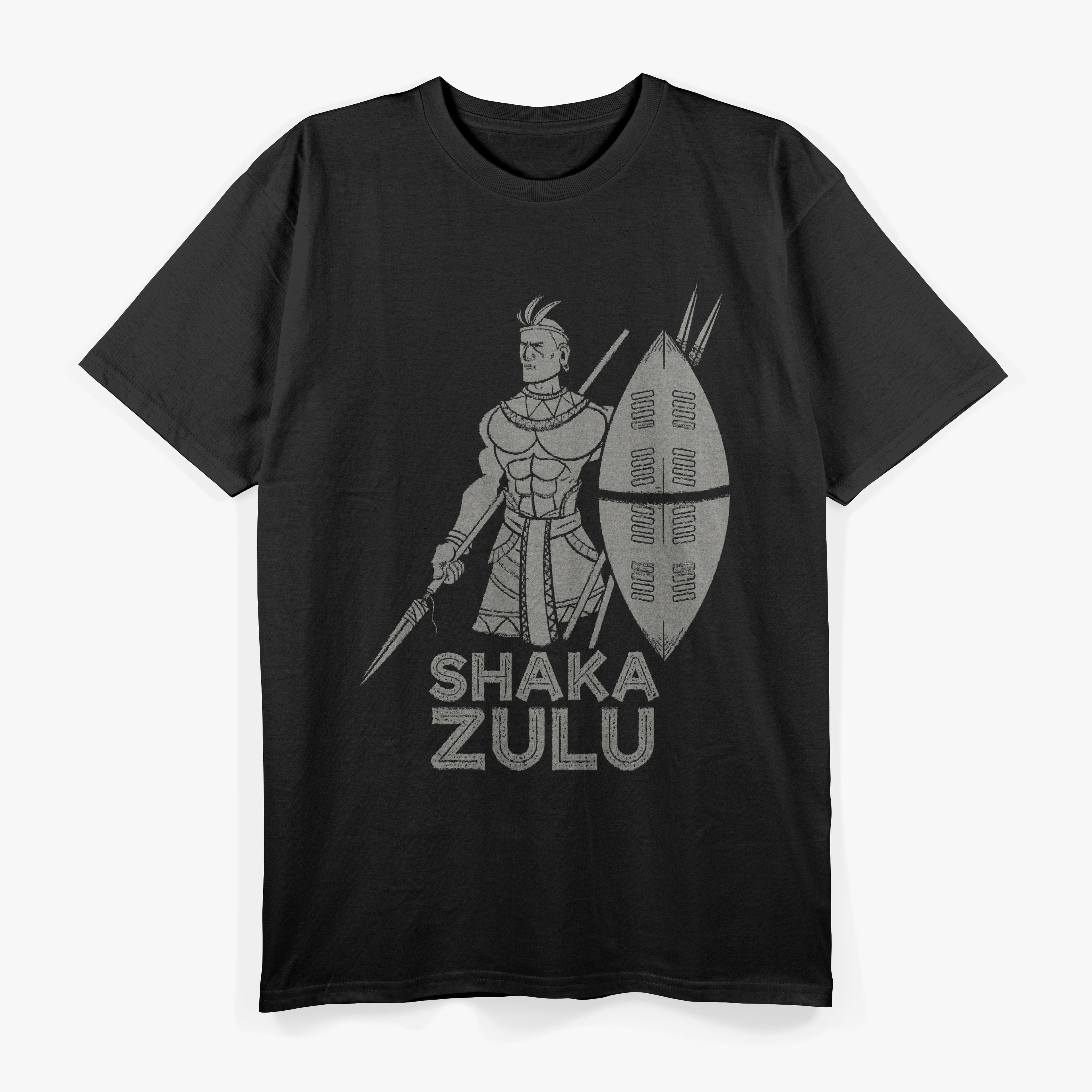 Cool Shaka Zulu African King of Power, Pride, and Legacy T-Shirt