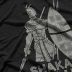 Cool Shaka Zulu African King of Power, Pride, and Legacy T-Shirt