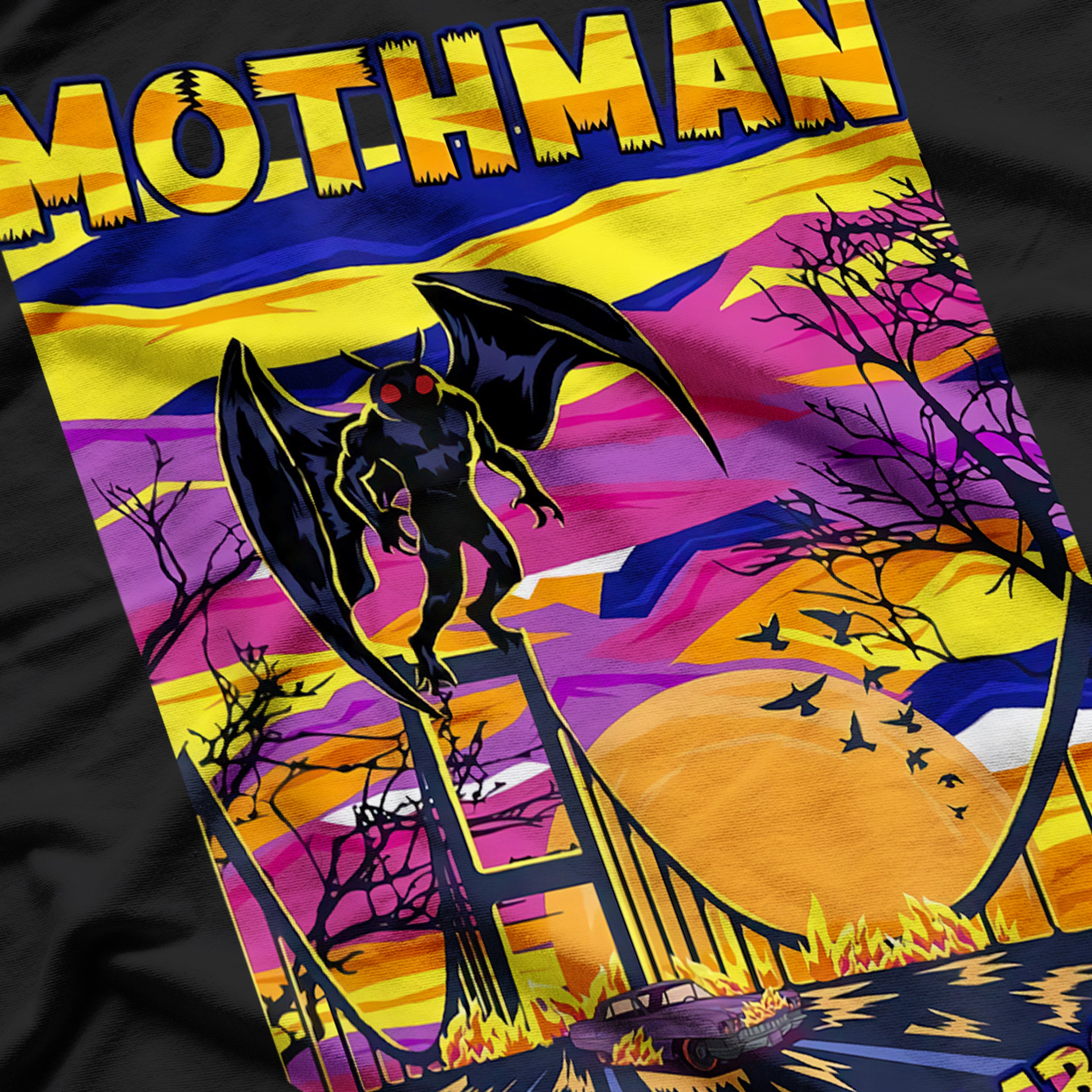 Cryptid Mothman Paranormal Supernatural Creature T-Shirt
