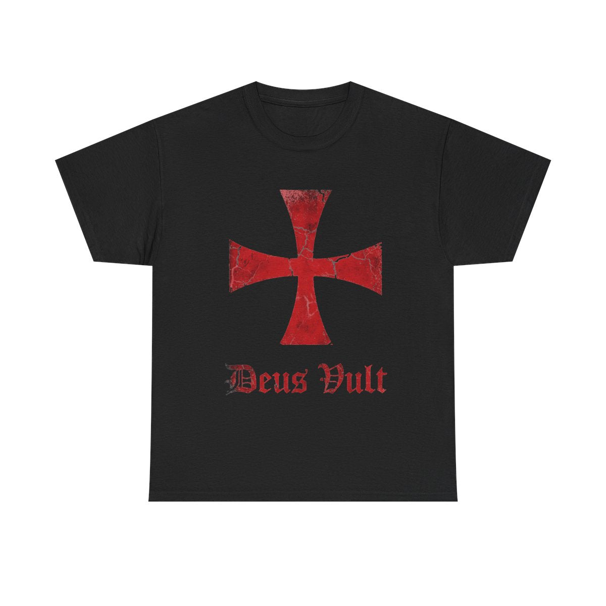 Deus Vult Knights Templar Cross Crusader T-Shirt