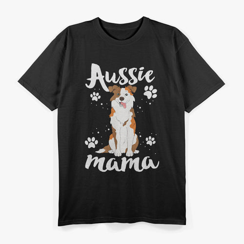 Australian Shepherd Red Tri Dog World's Best Aussie Mama T-Shirt