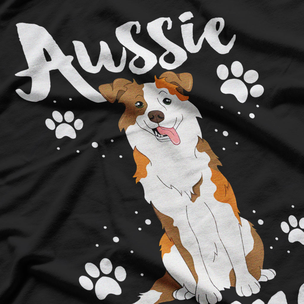 Australian Shepherd Red Tri Dog World's Best Aussie Mama T-Shirt