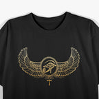 Egyptian Eye of Ra Sun Ankh & Wings Symbolism T-Shirt