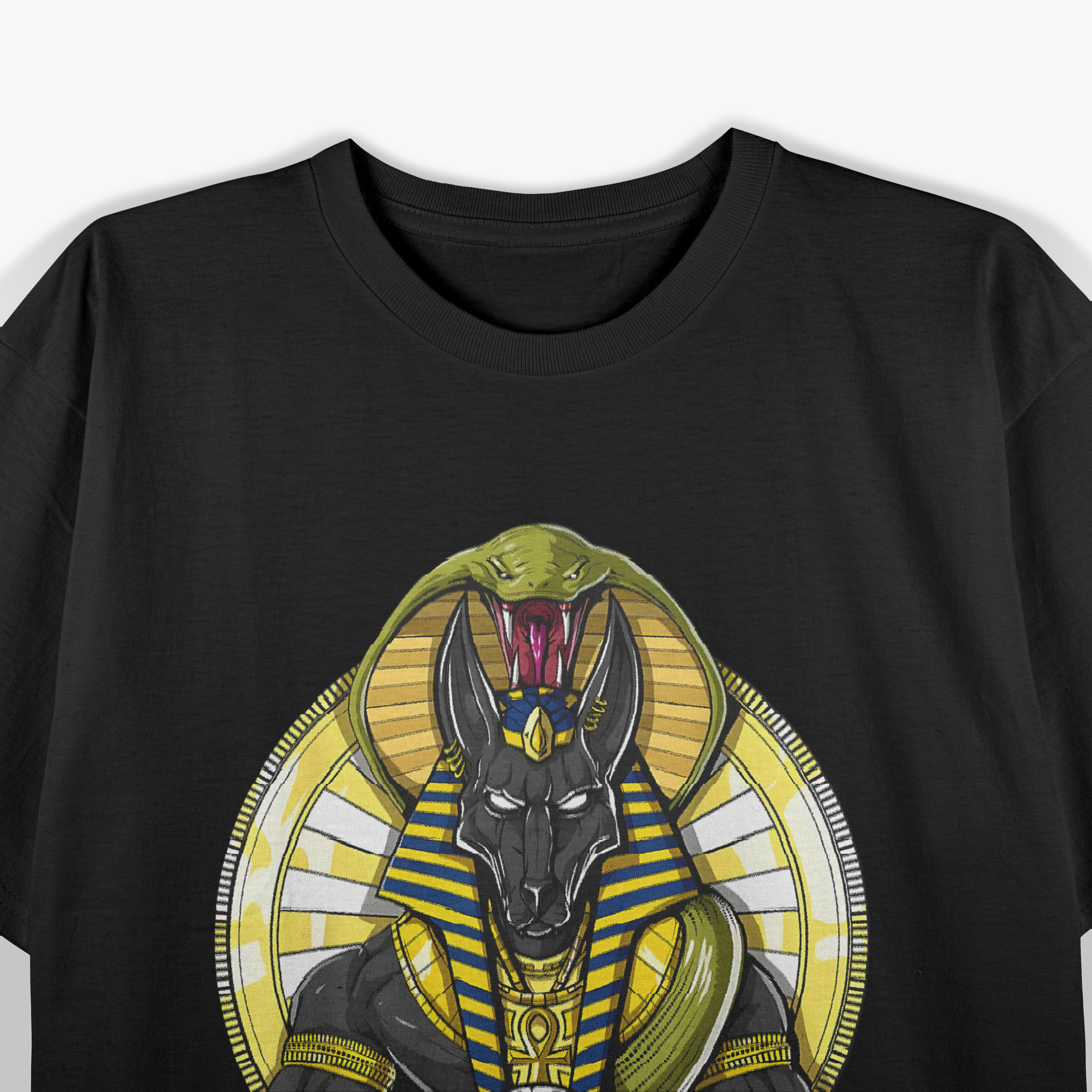Egyptian God Anubis Horus Gods of Power, Protection, and the Pyramids T-Shirt
