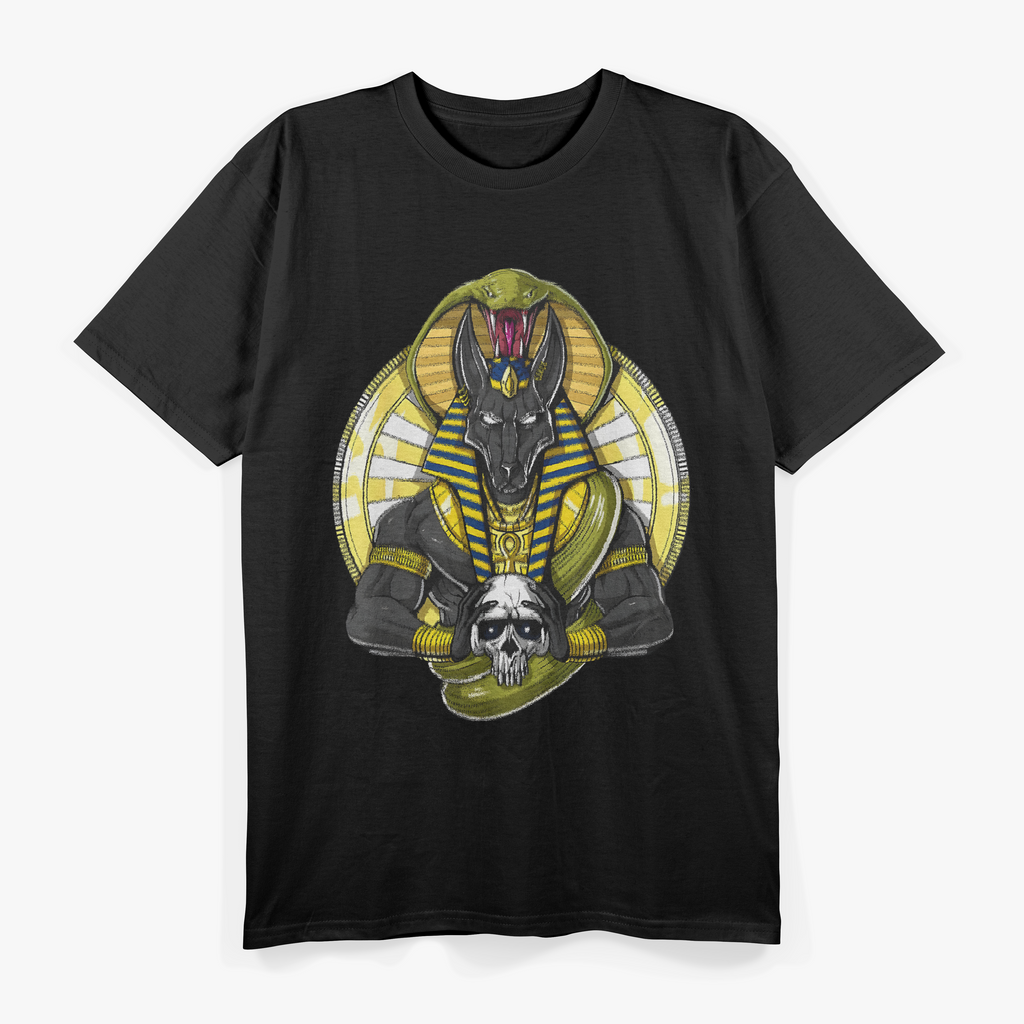 Egyptian God Anubis Horus Gods of Power, Protection, and the Pyramids T-Shirt