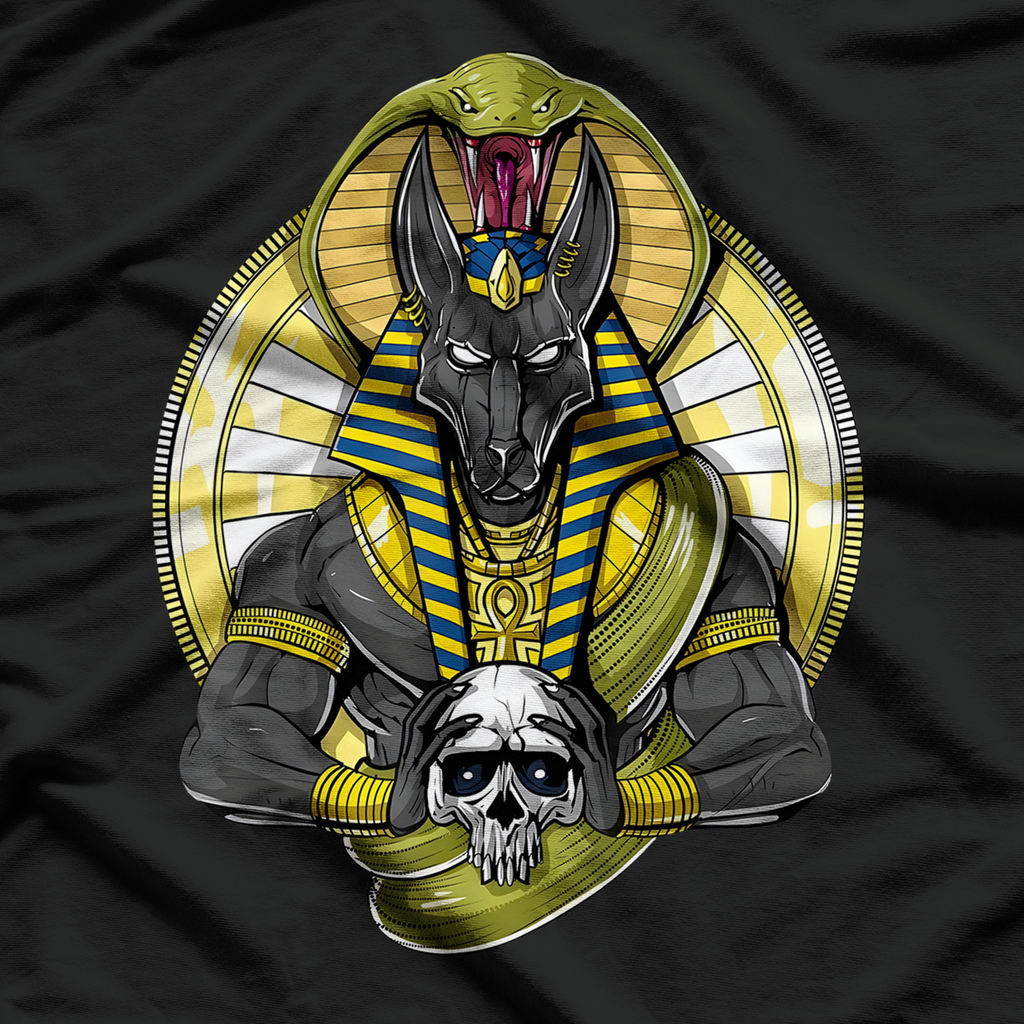 Egyptian God Anubis Horus Gods of Power, Protection, and the Pyramids T-Shirt