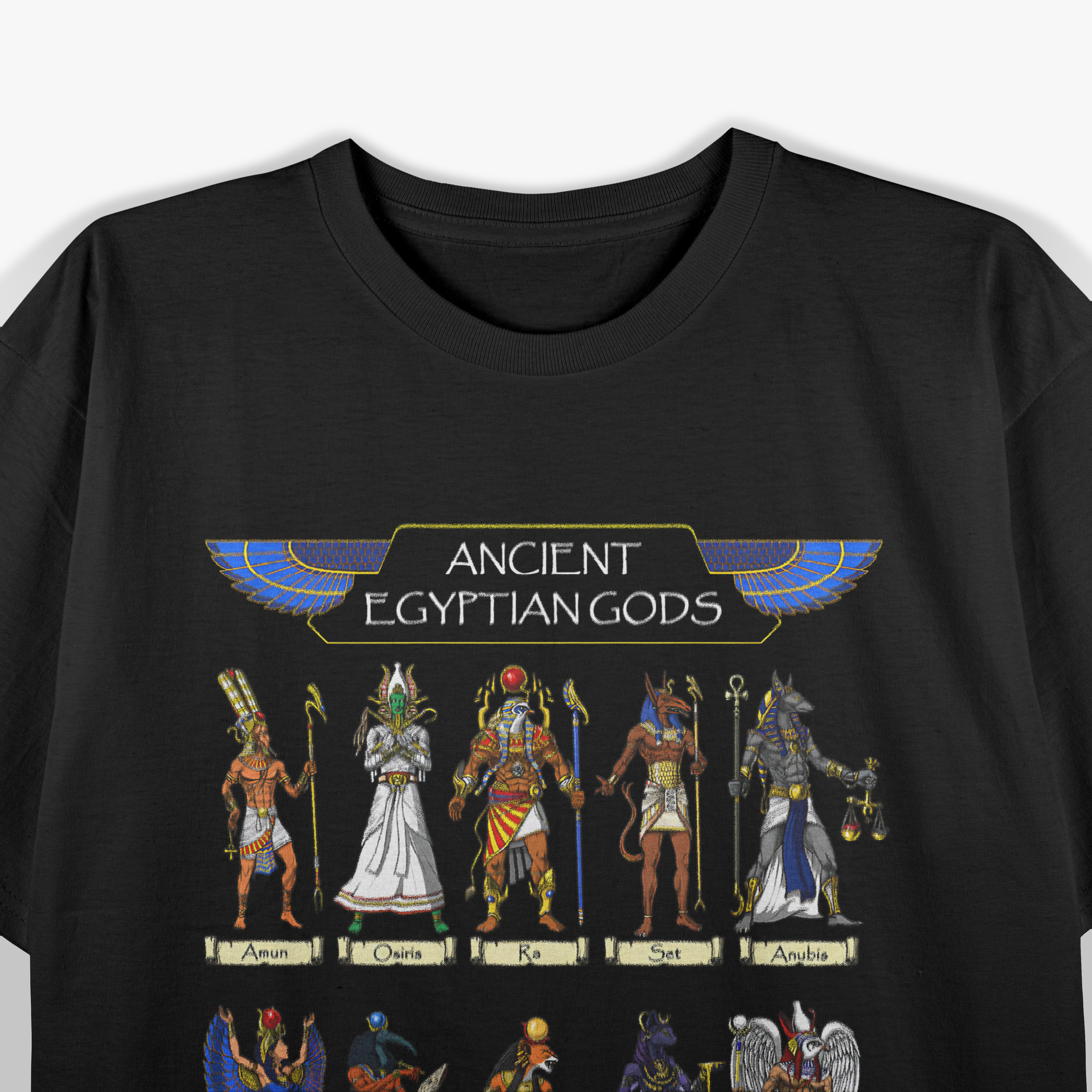 Egyptian Gods Ancient Mythology Pharaoh Anubis Thoth Horus T-Shirt