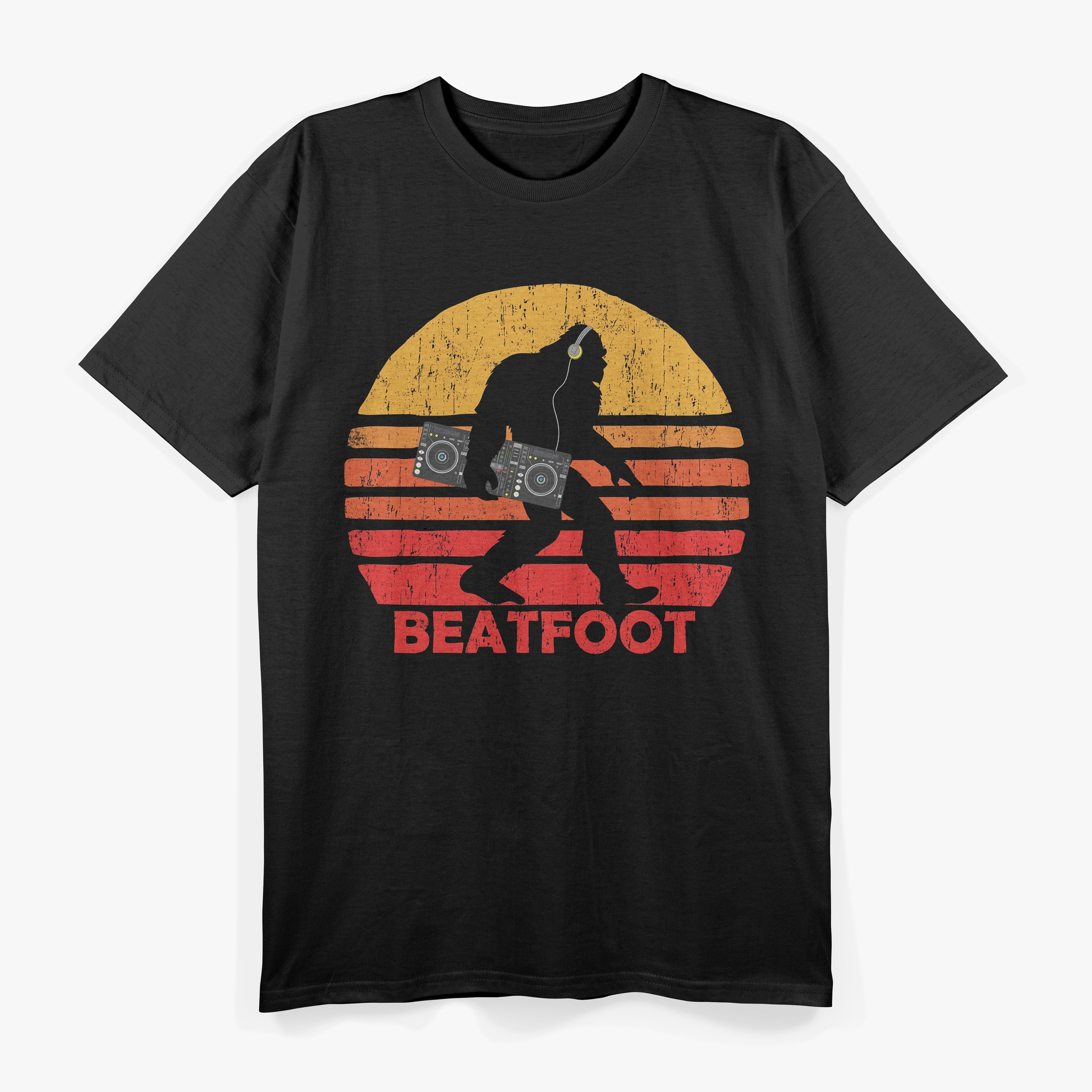 Bigfoot DJ Sasquatch - Funny DJ Graphic T-Shirt