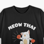 Funny Muay Thai Cats Thai Boxing Fighter Gift T-Shirt