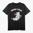 Funny Muay Thai Cats Thai Boxing Fighter Gift T-Shirt