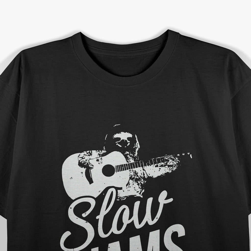 Funny Slow Jams Vintage Sloth Guitar T-Shirt