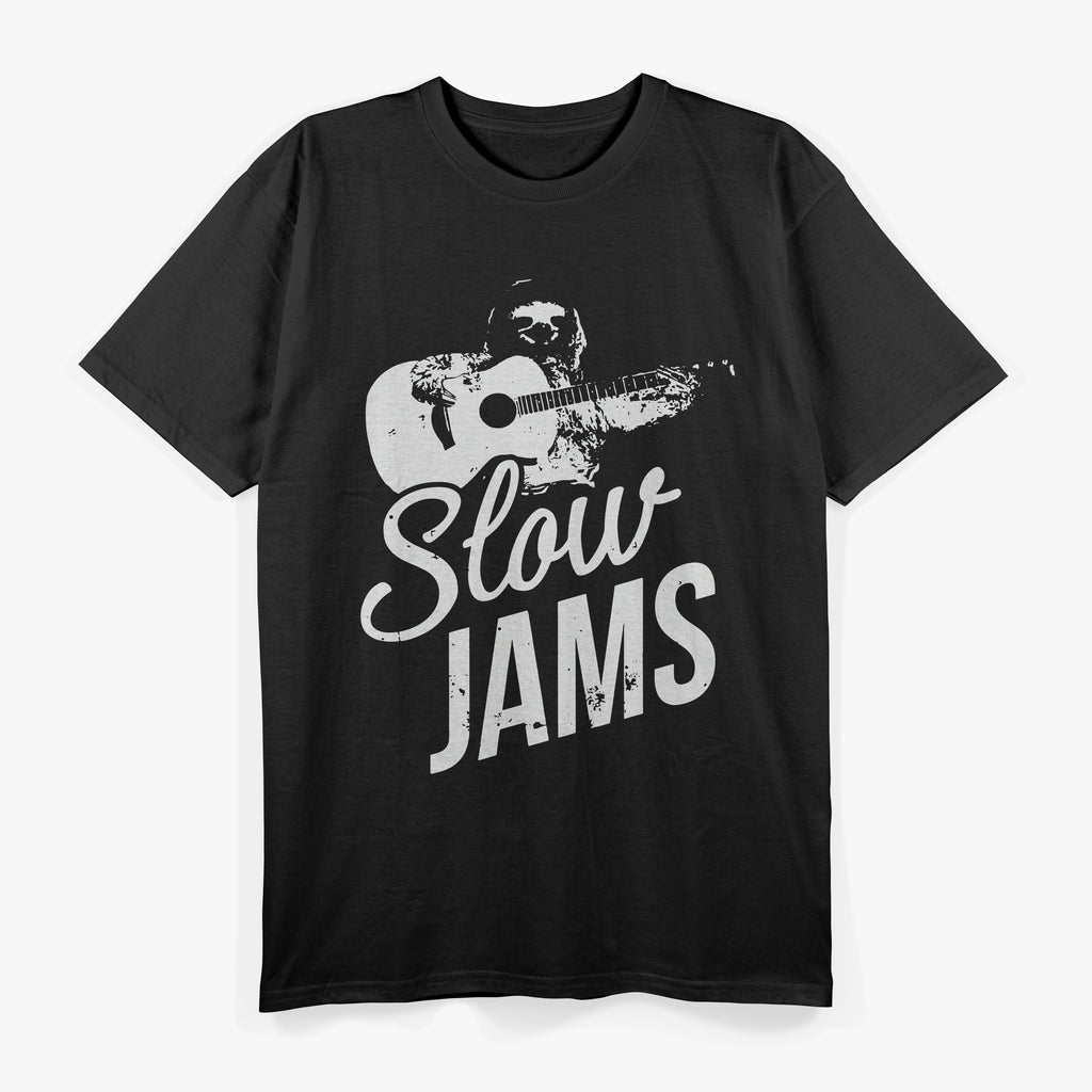 Funny Slow Jams Vintage Sloth Guitar T-Shirt