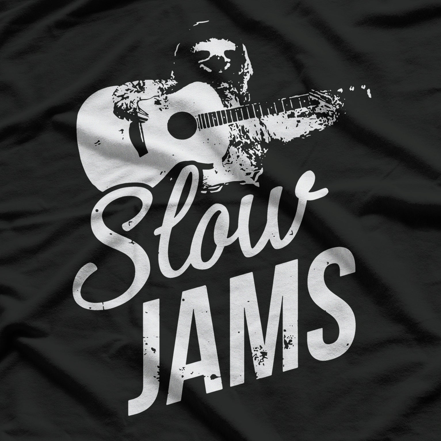 Funny Slow Jams Vintage Sloth Guitar T-Shirt