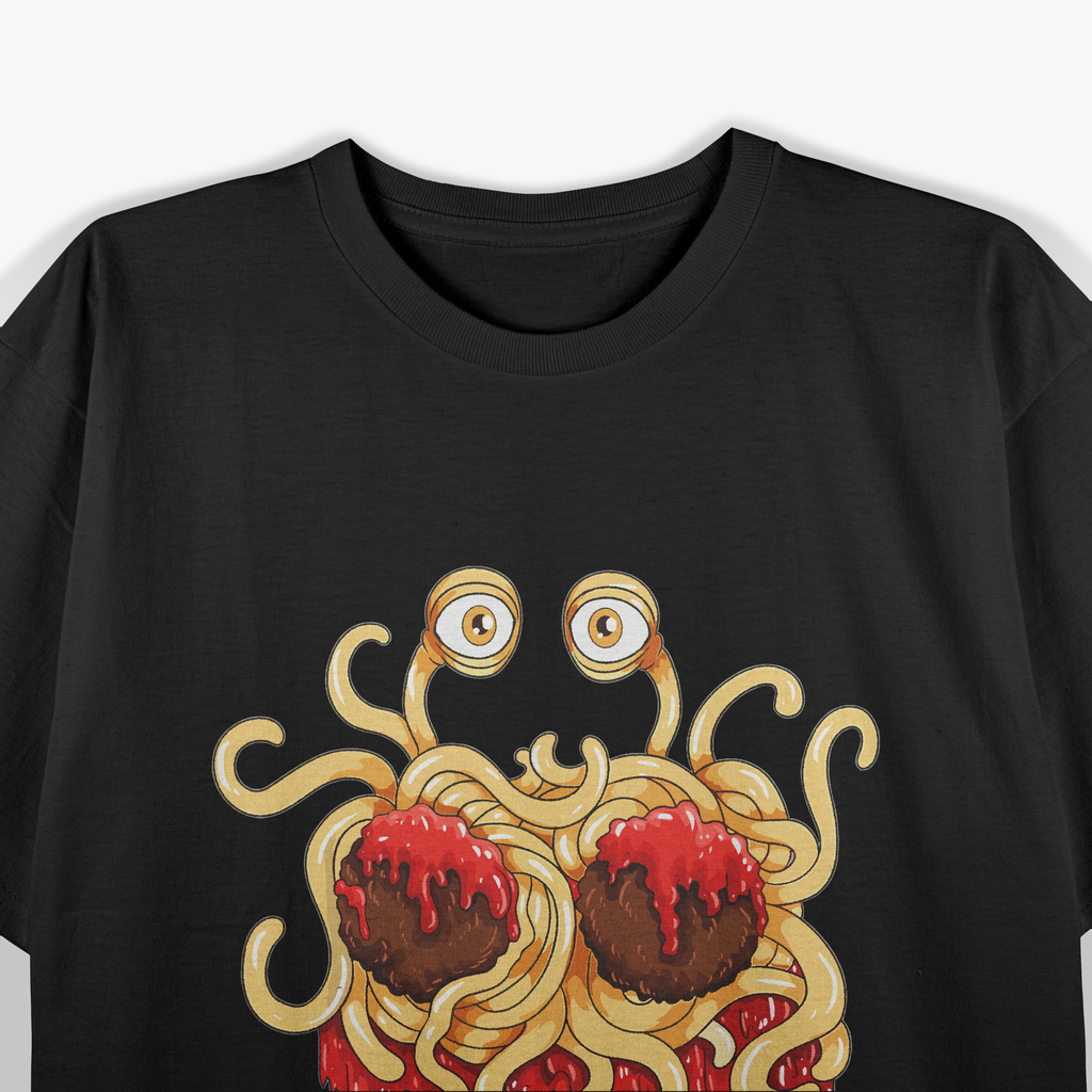 Flying Spaghetti Monster Meatball Pastafarianism T-Shirt