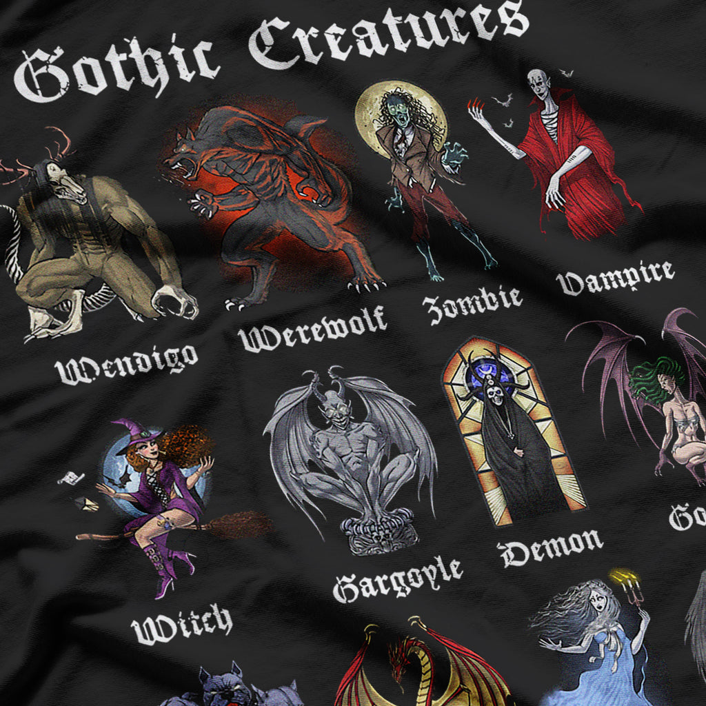 Gothic Mythical Creatures Horror Dark Supernatural T-Shirt