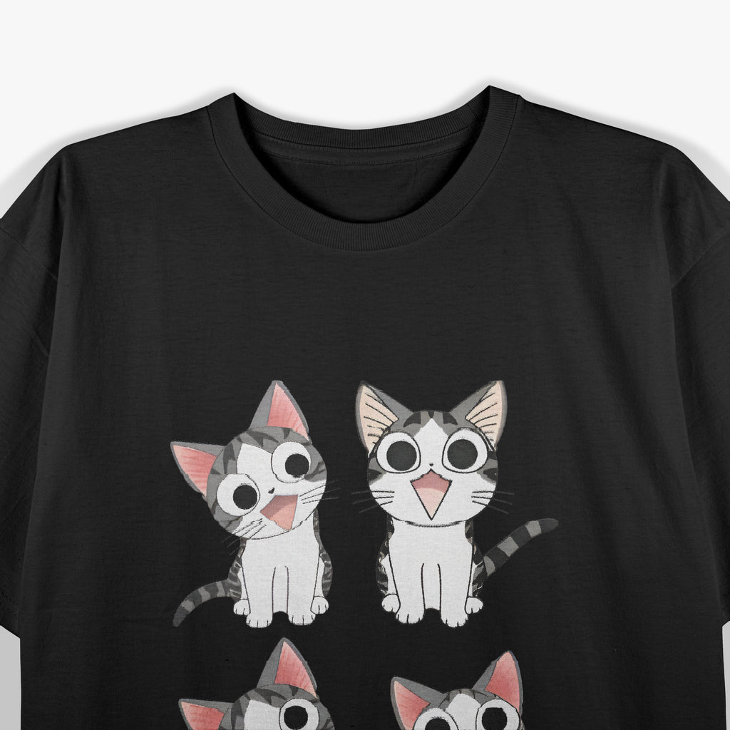 Animal Gray-White Cat T-Shirt