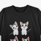 Animal Gray-White Cat T-Shirt