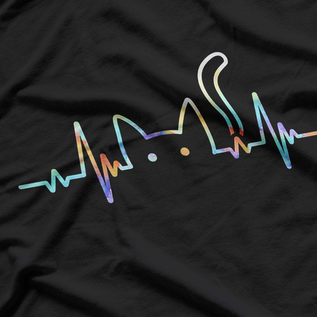Cat Lover Cat Heartbeat Cute Cat Heartbeat T-Shirt