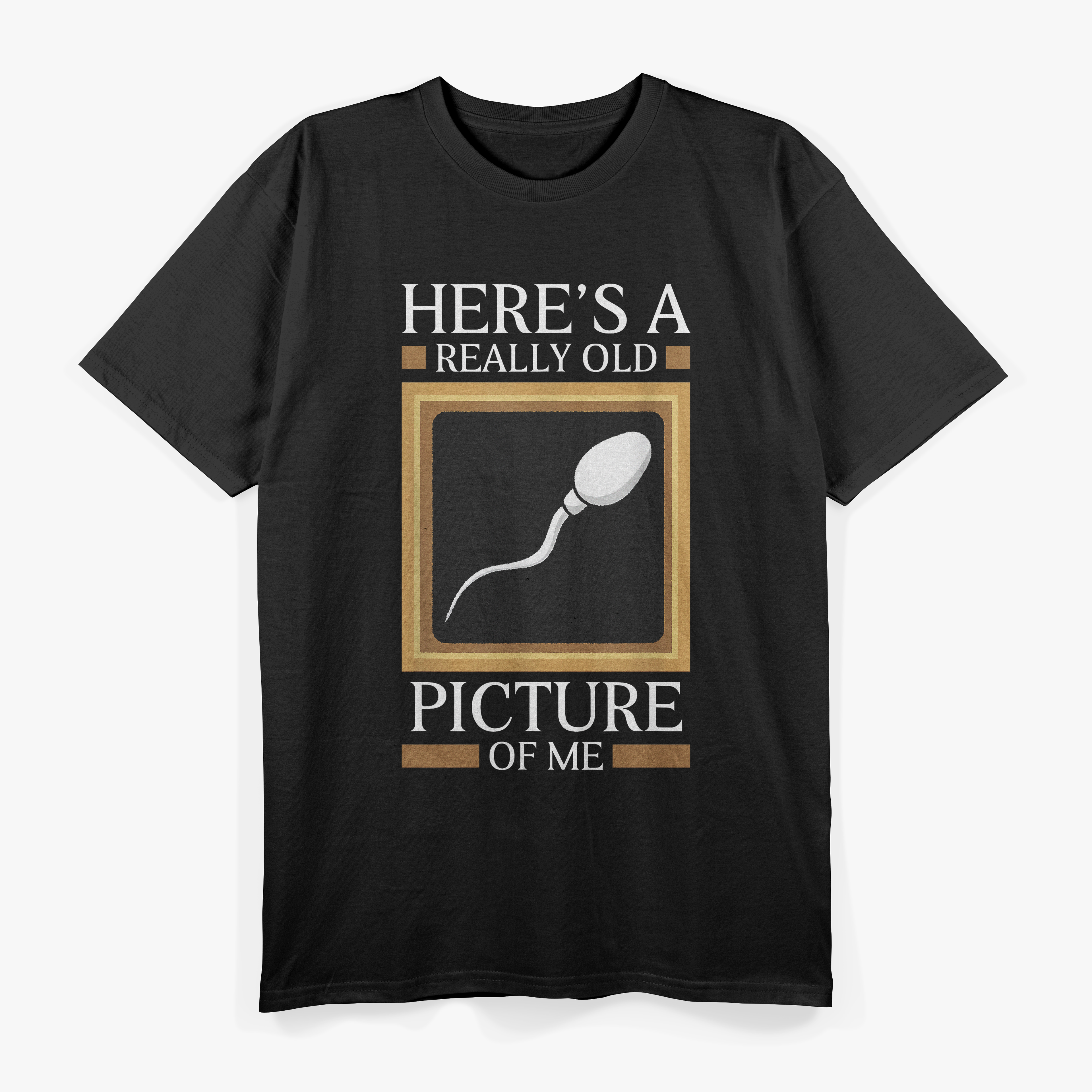 Here's A Really Old Picture Of Me Funny Sperm Birthday Gag T-Shirt