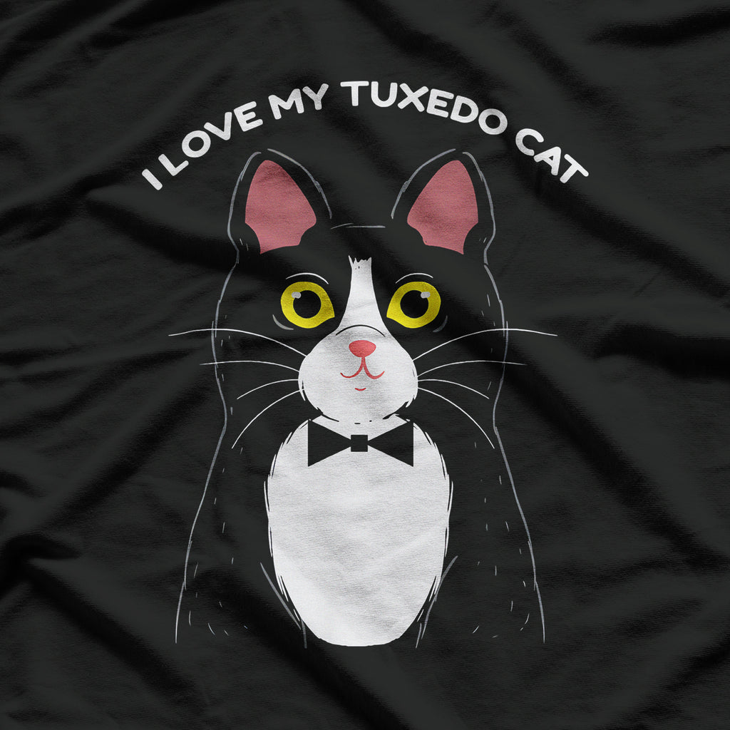 I Love My Tuxedo Cat T-Shirt