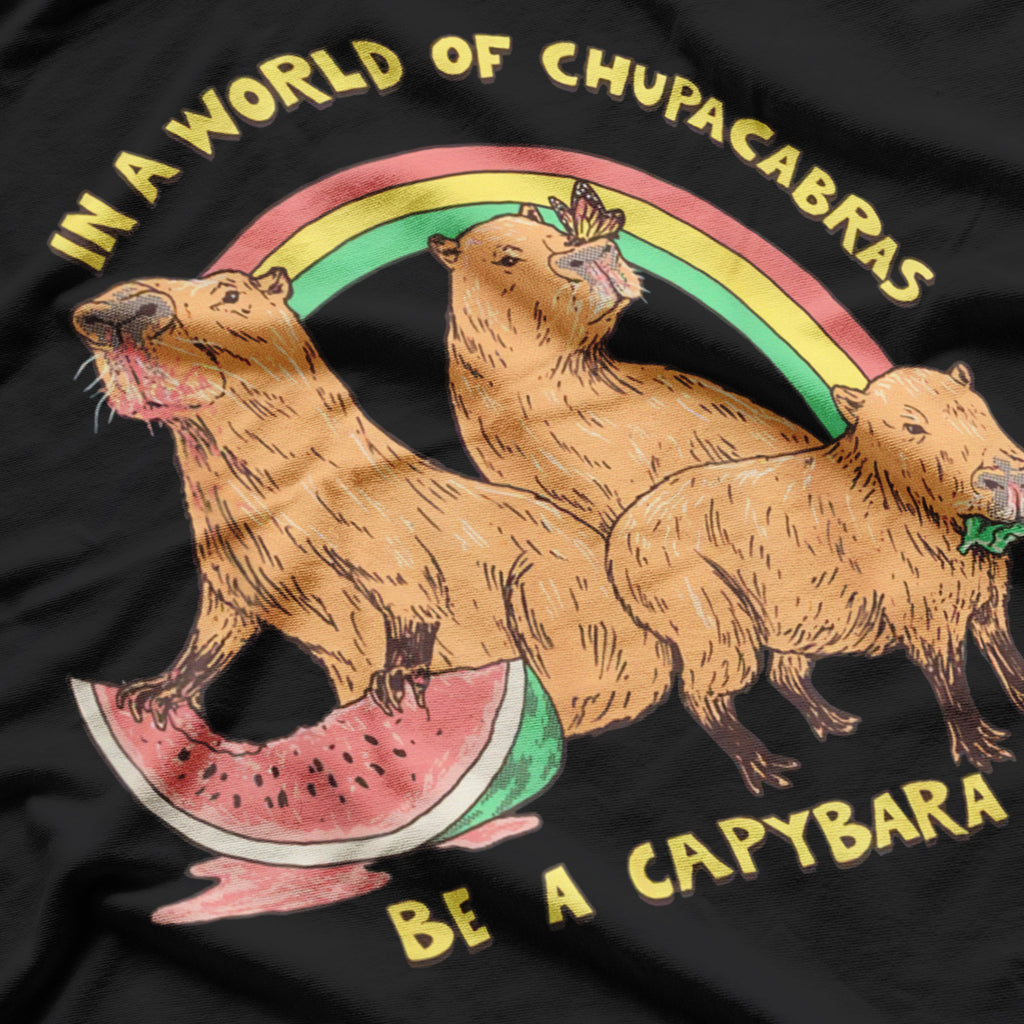 In A World Full Of Chupacabras, Be A Capybara Funny T-Shirt