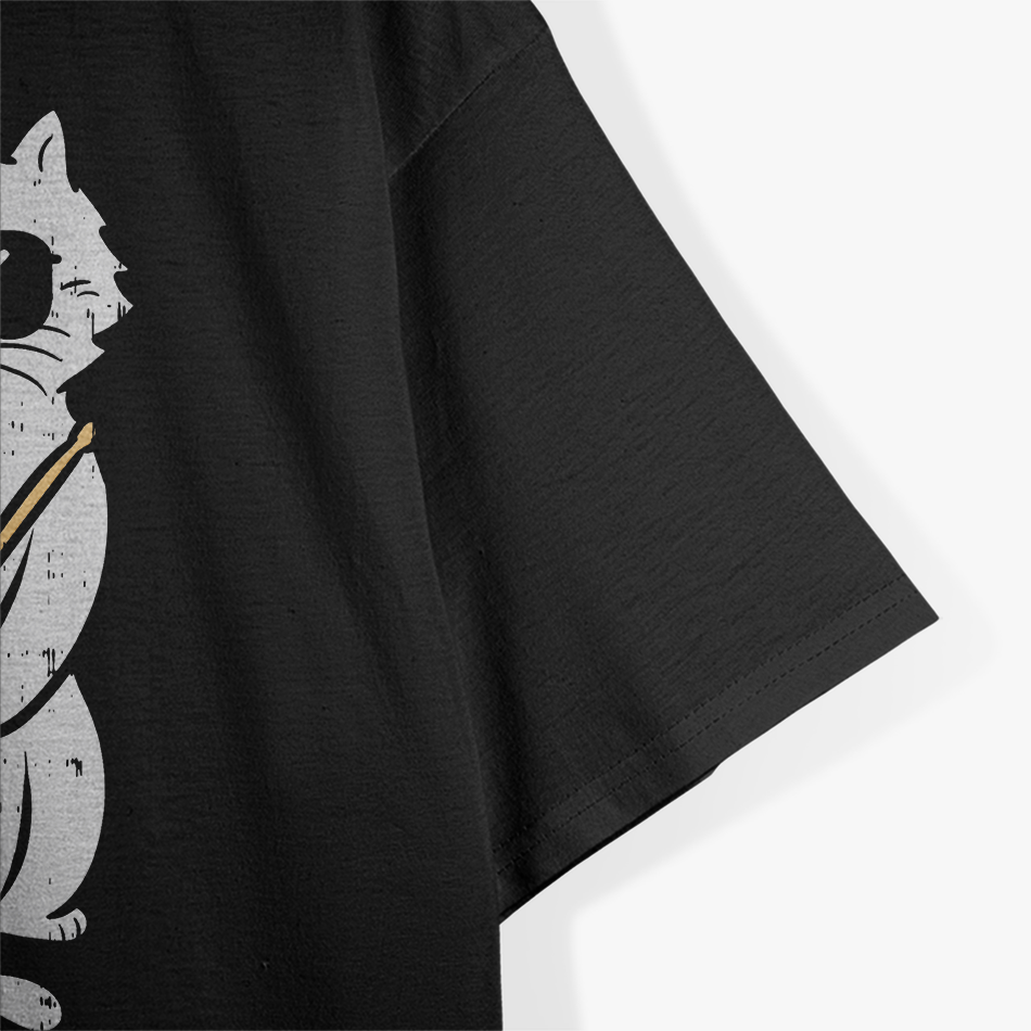 Cat Drumstick - Rock & Roll Drummer Pet Vibes T-Shirt