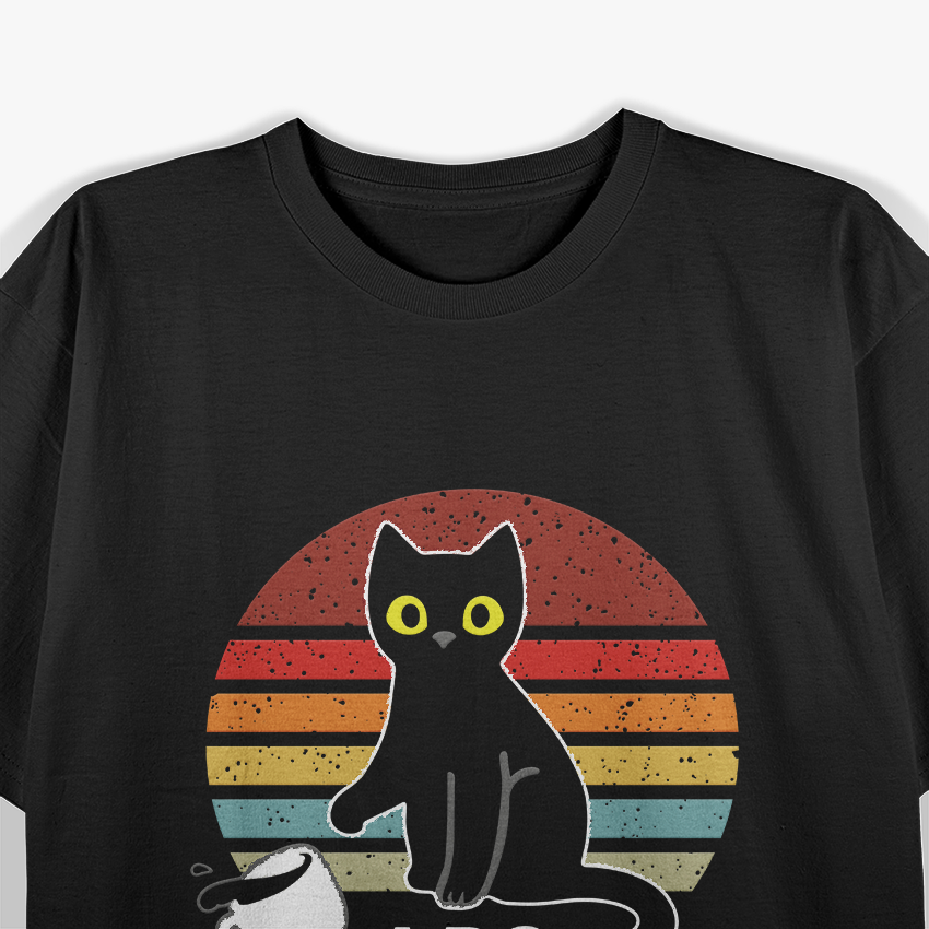 I Do What I Want Funny Cat Lovers Vintage Retro T-Shirt