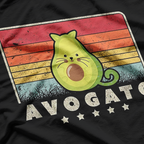 Retro Avocato - The Purr-fect Blend of Cat & Avocado T-Shirt