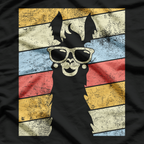 Retro Llama Vibes – Vintage 80s Alpaca Lover T-Shirt