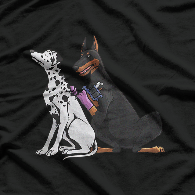 Dalmatian Doberman Cool Dog Breed Lovers Gift T-Shirt