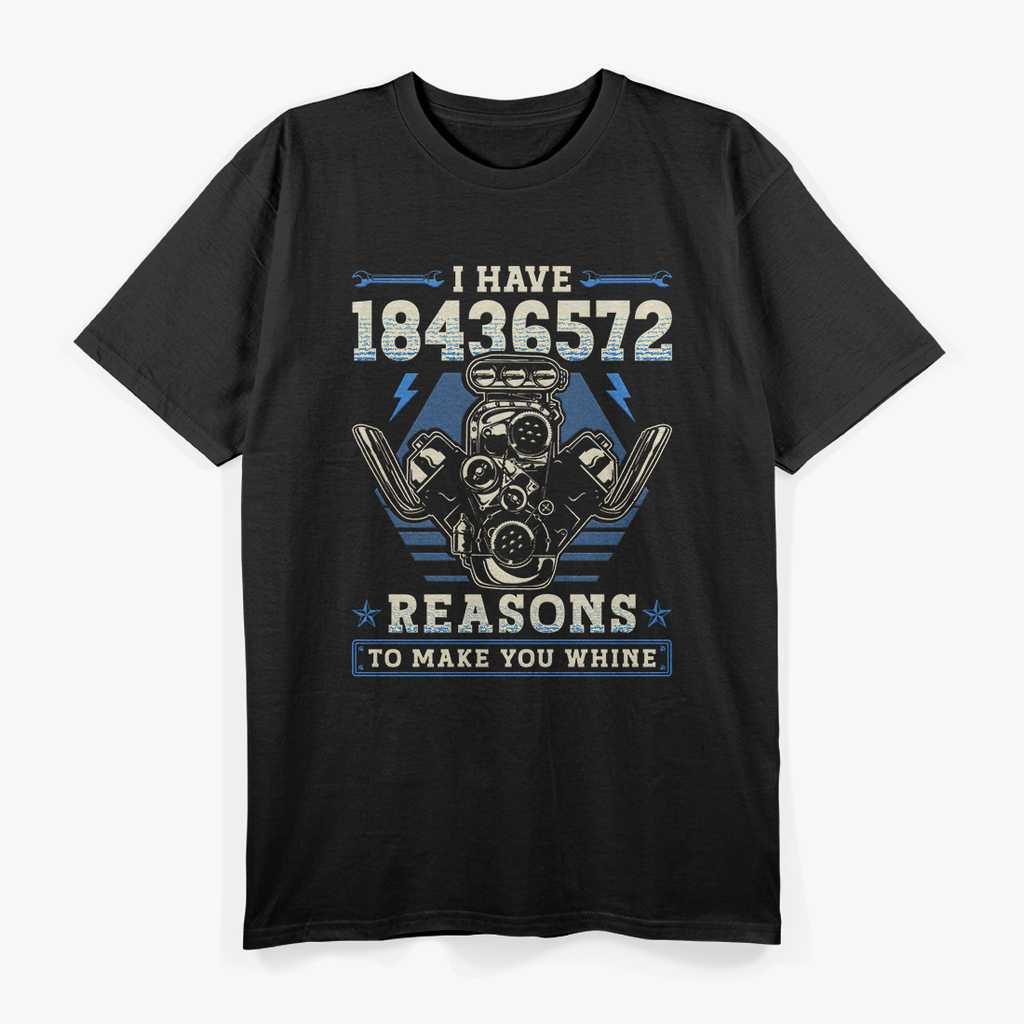 Dark Funny V8 Engine 18436572 Mechanic T-Shirt
