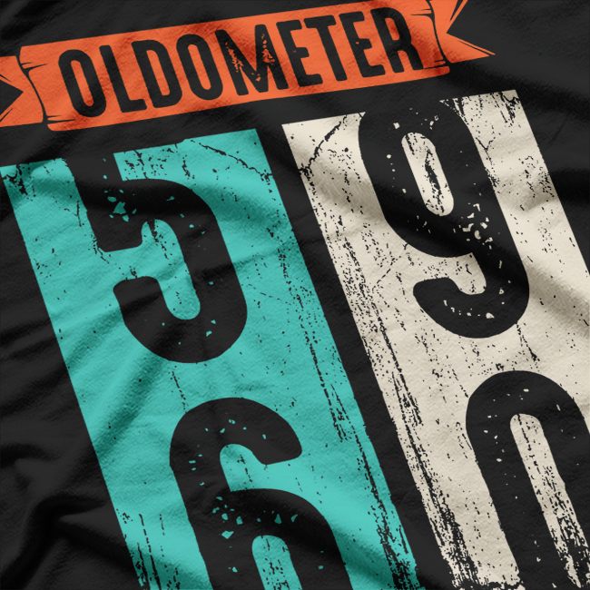 Oldometer 59-60 - Classic Car Birthday T-Shirt