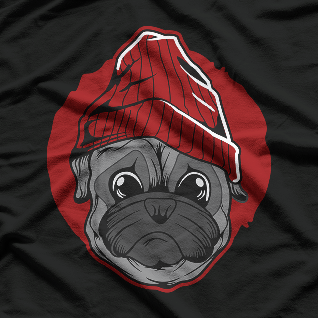 Pug Dog Face Cute Pet Lover Funny Animal T-Shirt