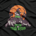 Witch’s Raccoon Cute Halloween Magic Animal Design T-Shirt