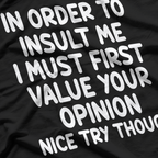 Warning: Highly Sarcastic – Funny Insult T-Shirt