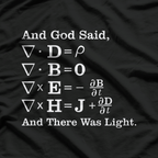 And God Said... And There Was Light - Inspirational Faith T-Shirt