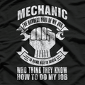 Mechanic Funny Gift - Mechanic The Hardest Part Of My Job T-Shirt