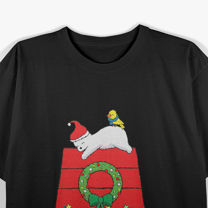Holiday Polar Bear Christmas Stocking Cute Festive T-Shirt