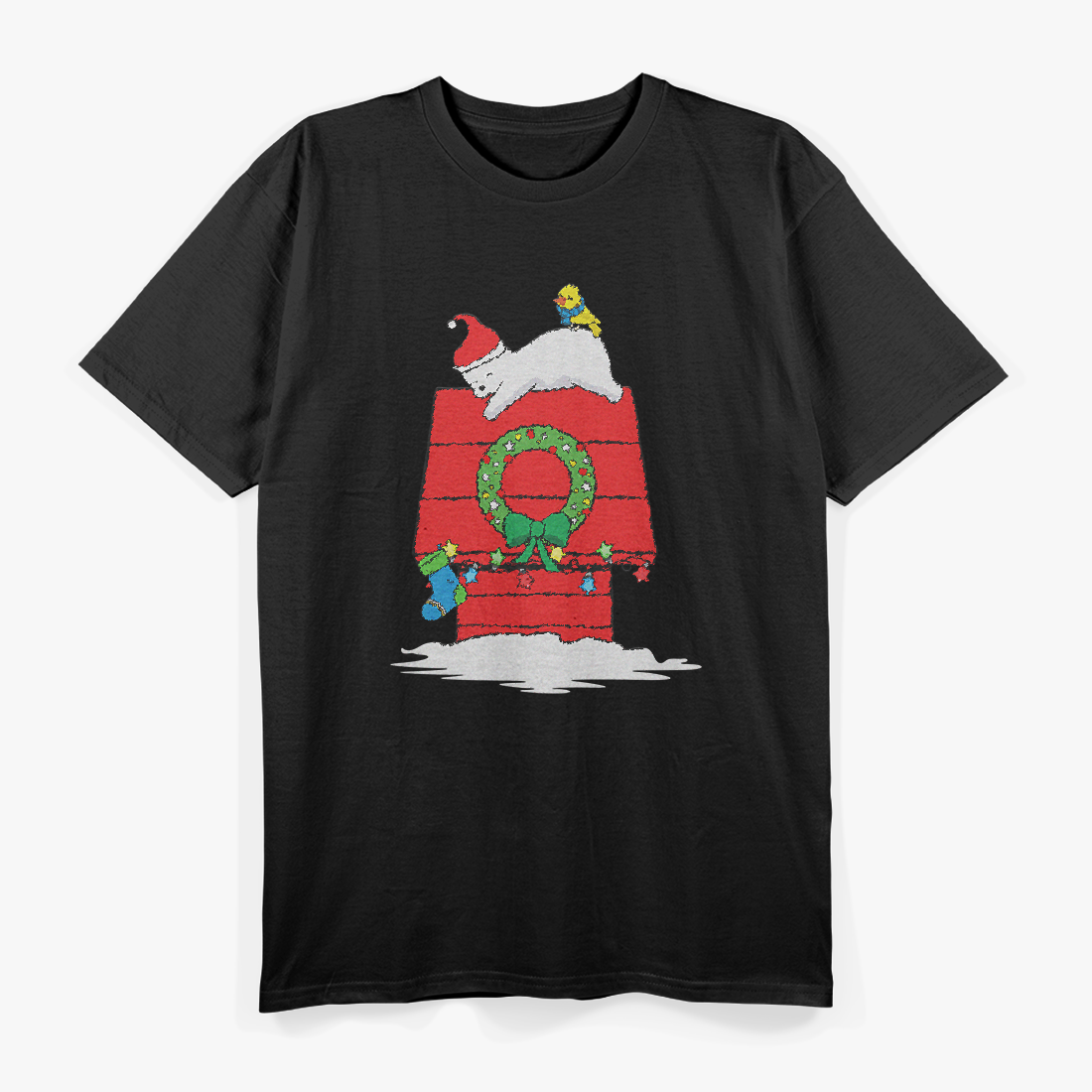 Holiday Polar Bear Christmas Stocking Cute Festive T-Shirt