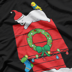 Holiday Polar Bear Christmas Stocking Cute Festive T-Shirt