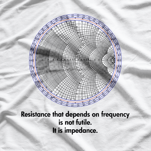 Radio Electrical Electronic Engineer Smith Chart T-Shirt