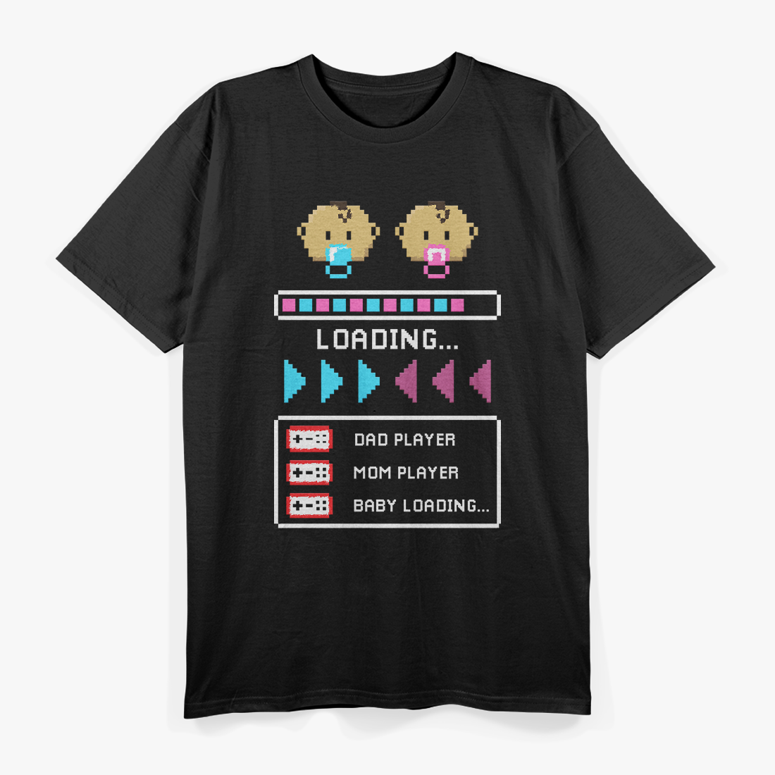 Gamer Dad Leveling Up – Baby Loading Reveal T-Shirt