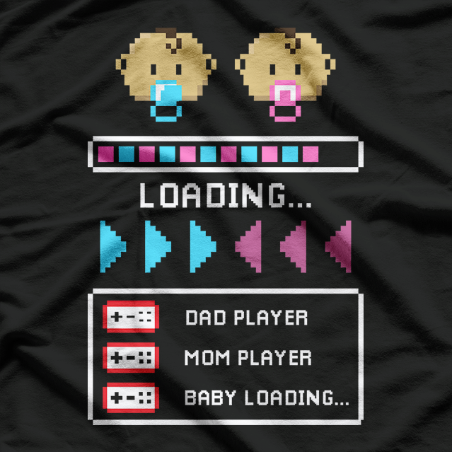 Gamer Dad Leveling Up – Baby Loading Reveal T-Shirt