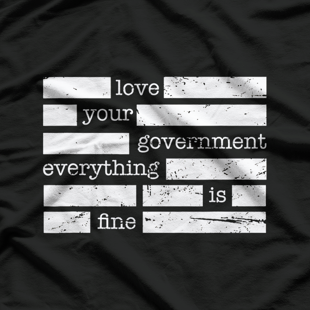 Redacted - Funny Conspiracy Theorist Satirical Humor T-Shirt
